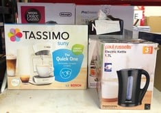 QUANTITY OF KITCHEN & APPLIANCES ITEMS TO INCLUDE PAUL RUSSELLS ELECTRIC PLASTIC KETTLE, 2200W 1.7L, HOT WATER DISPENSER, BLACK BOIL-DRY PROTECTION, AUTO SHUT OFF STRIX CONTROL: LOCATION - C