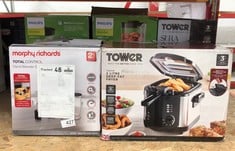 QUANTITY OF KITCHEN & APPLIANCES ITEMS TO INCLUDE MORPHY RICHARDS 402061 TOTAL CONTROL HAND BLENDER, GREY: LOCATION - E