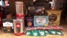 QUANTITY OF FOOD & DRINK ITEMS TO INCLUDE ILLY ESPRESSO GROUND COFFEE 250G: LOCATION - F