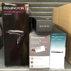 QUANTITY OF HEALTH & BEAUTY ITEMS TO INCLUDE REMINGTON POWER DRY 2000W HAIR DRYER: LOCATION - G