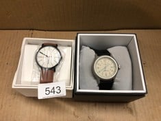 QUANTITY OF  ITEMS TO INCLUDE SKAGEN WATCH FOR MEN SIGNATUR, THREE HAND MOVEMENT, 40 MM MIDNIGHT STAINLESS STEEL CASE WITH A LEATHER STRAP, SKW6374: LOCATION - G