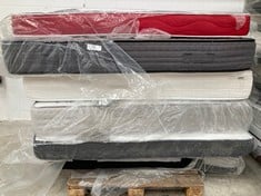 6 X MATTRESSES VARIOUS MODELS AND SIZES INCLUDING KAMAH MATTRESS. VISCOG.ELITE 140X190 (MAY BE BROKEN OR DIRTY).