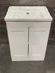 CLASSIQUE COMPONENTS FLOOR STANDING 2 DOOR UNIT, 600MM - SATIN WHITE
OLD LONDON 600MM TRADITIONAL BASIN 1 TAP HOLE - RRP £622