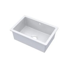 NUIE FIRECLAY INSET SINGLE BOWL WITH OVERFLOW 711MM X 483MM X 254MM - WHITE - RRP £350