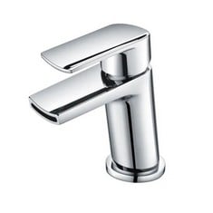 NUIE CHOICE MONA MONO BASIN MIXER WITH PUSH BUTTON WASTE - CHROME- RRP £73