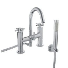 HUDSON REED TEC CROSSHEAD BATH SHOWER MIXER - CHROME - RRP £380