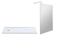 NUIE 1100MM WETROOM SCREEN & SUPPORT BAR - 8MM GLASS - POLISHED CHROME
NUIE BATH REPLACEMENT SLIMLINE SHOWER TRAY 1700 X 700MM - WHITE - RRP £926 (KERBSIDE PALLET DELIVERY)