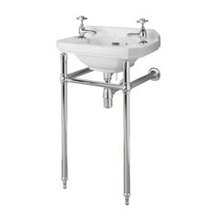 OLD LONDON RICHMOND 500MM BASIN 1 TAP HOLE
OLD LONDON RICHMOND WASHSTAND - CHROME - RRP £504