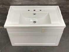 CLASSIQUE COMPONENTS WALL HUNG 1 DRAWER UNIT, 800MM - SATIN WHITE
OLD LONDON 800MM TRADITIONAL BASIN 3 TAP HOLE - RRP £660