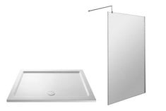 1000MM WETROOM SCREEN & SUPPORT BAR - 8MM GLASS - POLISHED CHROME
RECTANGULAR SLIMLINE SHOWER TRAY 1700 X 800MM - WHITE - RRP £870 (KERBSIDE PALLET DELIVERY)