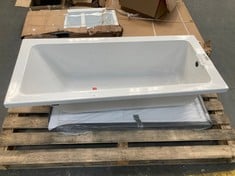 1600MM X 700MM RUTLAND SINGLE ENDED SQUARE BATH (KERBSIDE PALLET DELIVERY)