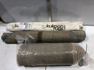 1 X PALLET OF ITEMS TO INCLUDE KUKOON RUG ASPEN CREAM 120X170 D