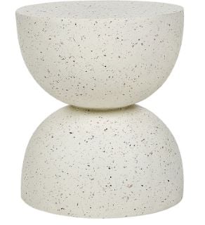 BELIANI OFF-WHITE TERRAZZO EFFECT SIDE TABLE - RRP £90