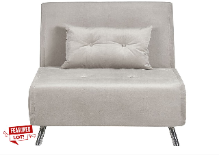 BELIANI CREAM/WHITE FARRIS SINGLE SOFA - RRP £340