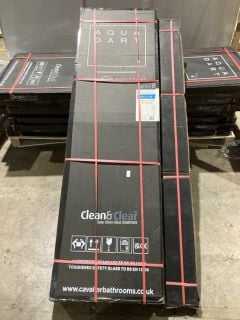 PALLET OF AQUADART SHOWER ENCLOSURES TO INCLUDE SINGLE DOOR QUADRANT