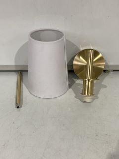 2 X GOLD BRASS WALL LIGHTS