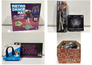 QTY OF ITEMS TO INCLUDE RETRO DANCE MAT 110 SONGS