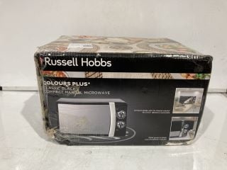 RUSSELL HOBBS COLOURS PLUS CLASSIC BLACK COMPACT MANUAL MICROWAVE