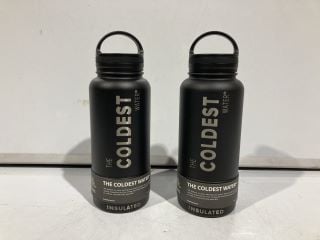 8X THE COLDEST INSULATED WATER BOTTLE SNOW TACTICAL BLACK 32 OZ