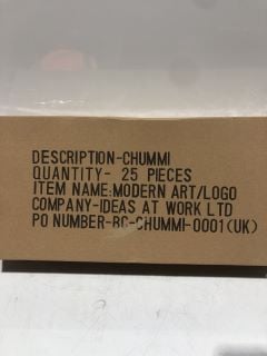 1X BOX OF CHUMMI, MODERN ART / LOGO CARD HOLDER