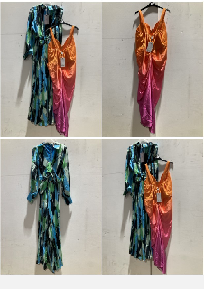 FOREVER UNIQUE OMBRE MIDI DRESS WITH DRAPED SKIRT ORANGE/PINK SIZE 18 + FOREVER UNIQUE PLEATED WIDE LEG JUMPSUIT WITH TIE FRONT SIZE 8 RRP £160