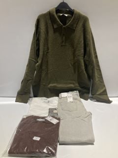 ITEMS TO INCLUDE DESIGNER MNG BROWN FLEECE JUMPER SIZE S