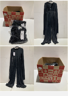 BOX OF CLOTHING ITEMS TO INCLUDE FOREVER UNIQUE BLACK DRESS SIZE 8 RRP £240