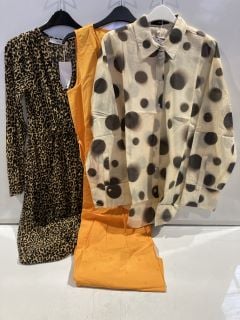 DESIGNER CLOTHING ITEMS TO INCLUDE MANGO LEOPARD PRINT DRESS UK 8