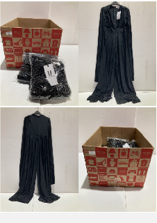 BOX OF CLOTHING ITEMS TO INCLUDE FOREVER UNIQUE BLACK DRESS SIZE 12 RRP £400