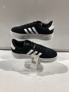 DESIGNER SHOES TO INCLUDE ADIDAS VL COURT BOLD J BLACK/WHITE UK 4