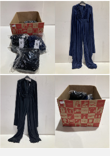 BOX OF CLOTHING ITEMS TO INCLUDE FOREVER UNIQUE BLACK DRESS SIZE 12 RRP £480