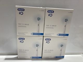 4 X ORAL B IQ TEST DRIVE