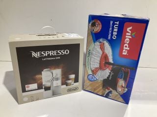 NESPRESSO LATTISSIMA ONE + VILEDA TURBO 2-IN-1 MICROFIBRE