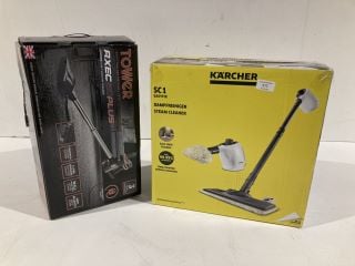 ITEMS TO INCLUDE KARCHER STEAM CLEANER AND TOWER PORTABLE VACUUM