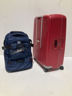 SAMSONITE NAVY BAG + SAMSONITE CABIN CASE