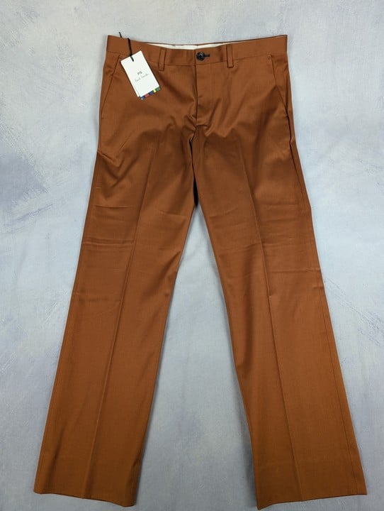 Paul Smith Men'S Standard Fit Chino. Size: 34, Made From: 98% Cotton 2% Elastane - Woven Piece Dyed 315Gm. Rrp: £125