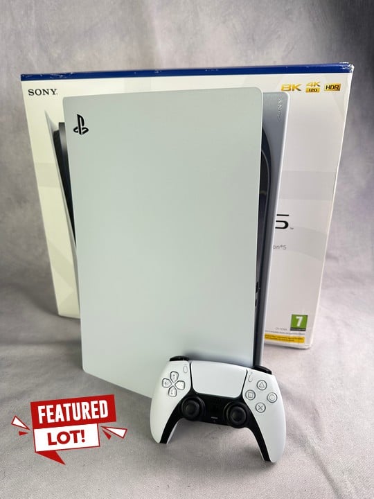 Sony PS5 Playstation 5 Model No CFI-1016A With Box & Controller & Cables  [JPTN42132] (VAT ONLY PAYABLE ON BUYERS PREMIUM) (BAAP47)