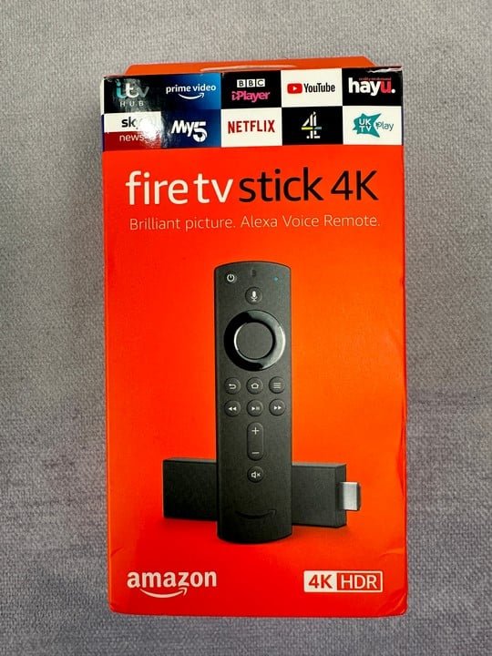 Amazon Fire Tv Stick 4K Tv Stick In Black. (With Box & Accessories)  [JPTN42146]    (VAT ONLY PAYABLE ON BUYERS PREMIUM) (BAAP183)