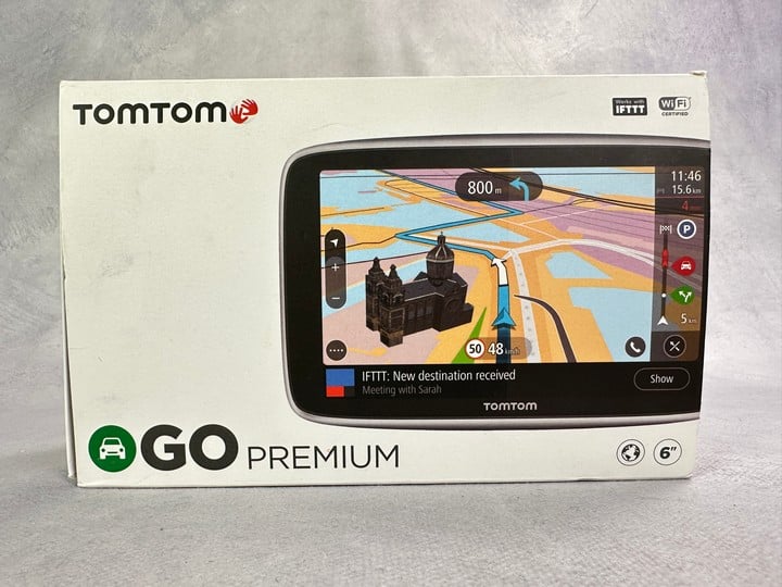 Tomtom Go Premium Satnav In Black: Model No 4YB60 (With Box & Accessories)  [JPTN42136]   (VAT ONLY PAYABLE ON BUYERS PREMIUM) (BAAP34)