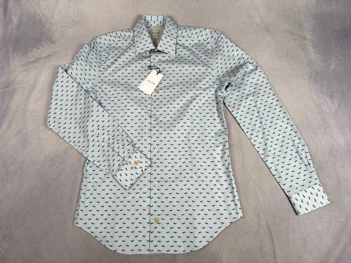 Paul Smith Gent'S S/C Super Slim Shirt. Size: 15, Made From: 100% Organic Cotton. Rrp: £200