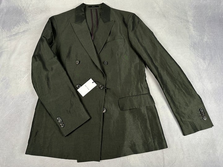 Paul Smith Gent'S Tailored Fit Db Jacket. Size: 40/50, Made From: 70 Ramie 30 Cotton. Rrp: £815