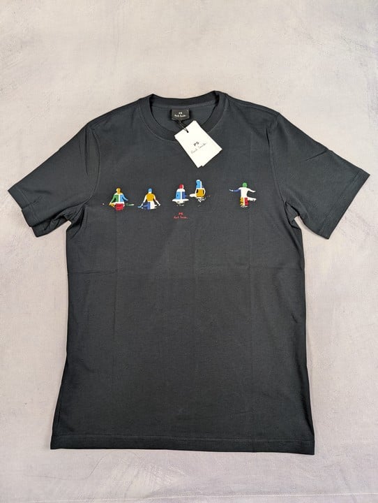 Paul Smith Men'S Reg Fit Ss Tshirt Kayaks. Size: S, Made From: 100 Organic Cotton. Rrp: £65