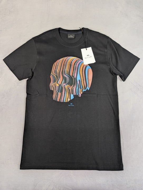 Paul Smith Men'S Slim Fit T-Shirt Multi Skull. Size: S, Made From: 100% Organic Cotton. Rrp: £65