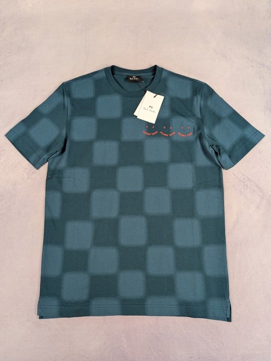 Paul Smith Men'S Ss Tshirt Happy 3 In A Row. Size: S, Made From: 100% Organic Cotton. Rrp: £100