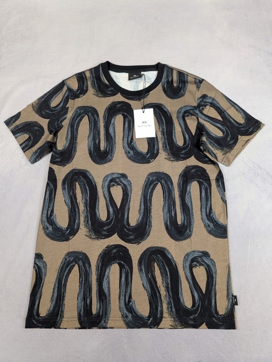 Paul Smith Men'S Ss Tshirt Mountain Road. Size: S, Made From: 100% Cotton. Rrp: £80