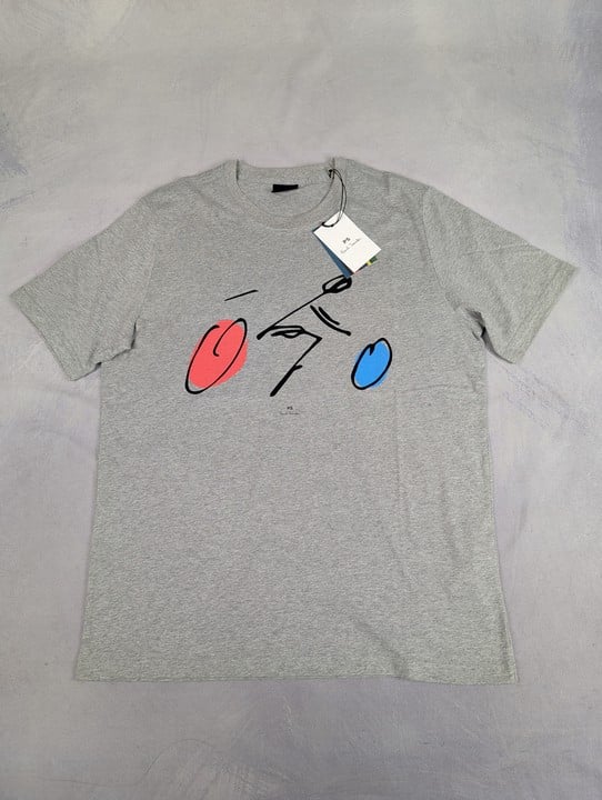 Paul Smith Men'S Reg Fit Ss Tshirt Cyclist. Size: Xl, Made From: 100 Organic Cotton. Rrp: £60