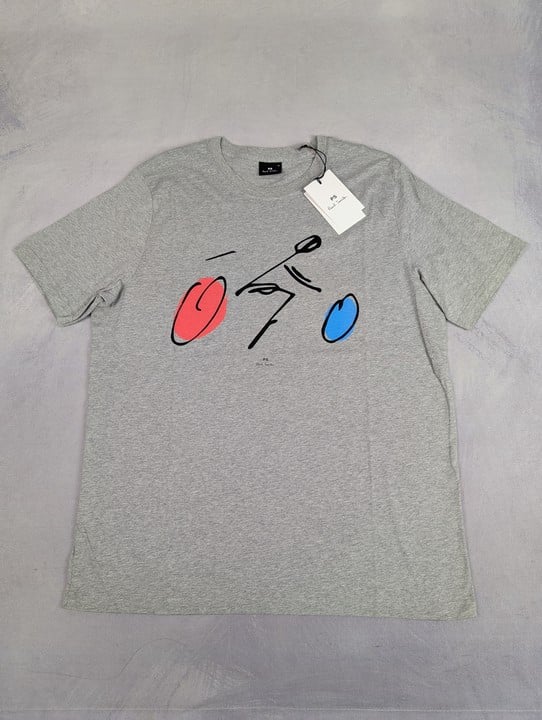 Paul Smith Men'S Reg Fit Ss Tshirt Cyclist. Size: Xl, Made From: 100 Organic Cotton. Rrp: £60