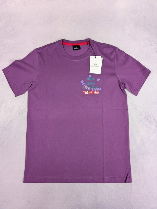 Paul Smith Men'S Reg Fit T-Shirt Tokyo. Size: S, Made From: 100% Organic Cotton. Rrp: £60