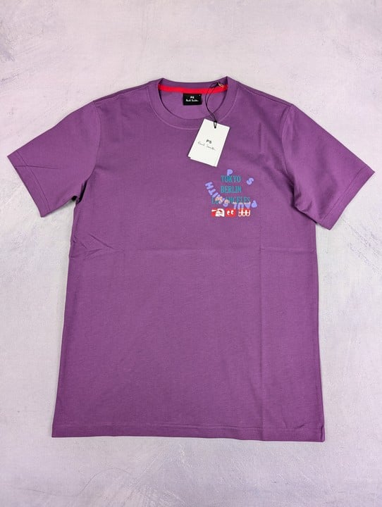 Paul Smith Men'S Reg Fit T-Shirt Tokyo. Size: S, Made From: 100% Organic Cotton. Rrp: £60