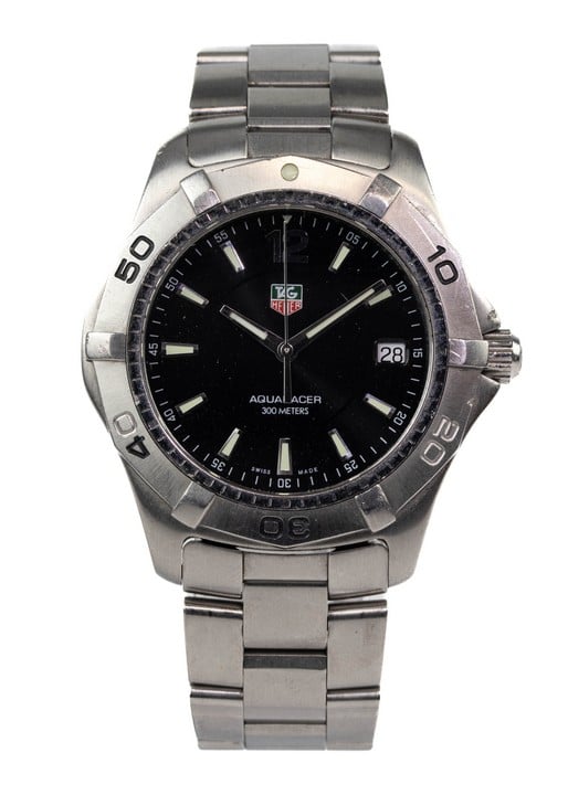 TAG Heuer Aquaracer Quartz Watch. Please see full description below, including important notes prior to bidding.